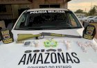 Em Iranduba, polícia apreende adolescente com drogas e arma de fogo