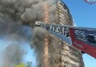 Incêndio destrói prédio de 18 andares em Milão