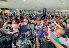 Multidão faz manifestação em apoio a Marcelo Ramos no aeroporto