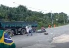 Caminhoneiros começam protesto na BR-174