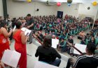 Circuito Natalino leva magia e musicalidade aos alunos da Escola Estadual de Tempo Integral Gonçalves Dias