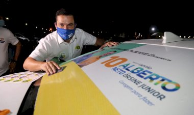 Capitão Alberto Neto inicia campanha para Prefeitura nos primeiros segundos de domingo