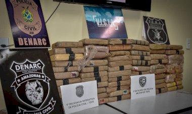 Em Tefé, polícia prende quatro pessoas e apreende 70 quilos de maconha avaliados em R$ 350 mil