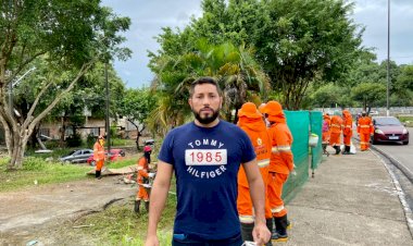 Atendendo à solicitação do vereador Dr. Eduardo, Semulsp faz mutirão no campo do Morrinho