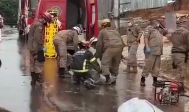 Muro desaba e mata dois trabalhadores na Compensa