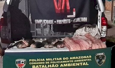 Em fiscalização ambiental na zona sul, PMAM apreende 900 quilos de pescado ilegal