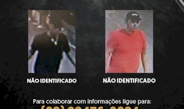 Polícia divulga imagens de homens envolvidos em tentativa de homicídio Há 5 minutos