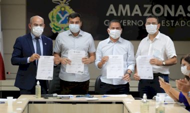 Governador Wilson Lima assina convênios de R$ 1,8 milhão para beneficiar o setor primário de Guajará, Tapauá e Ipixuna