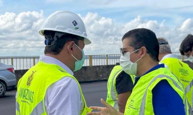 Deputado João Luiz participa de vistoria de obras na ponte Jornalista Phelippe Daou