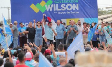 Recebido com festa em Caapiranga, Wilson presta contas de investimentos no município