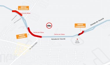 Anel Sul: Estrada do Tarumã terá novos desvios a partir deste sábado (24/09)