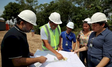 Wilson Lima vistoria início das obras do Prosamin+ na Comunidade Manaus 2000