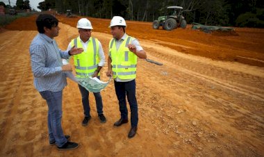 Wilson Lima fiscaliza fase final da execução das obras do Complexo Viário Anel Sul