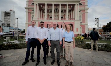 Em primeira agenda oficial do novo mandato, governador Wilson Lima recebe presidente da Alemanha