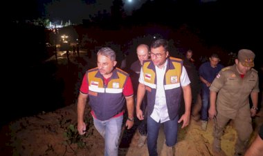 Governador Wilson Lima acompanha trabalho de resgate após deslizamento no Jorge Teixeira