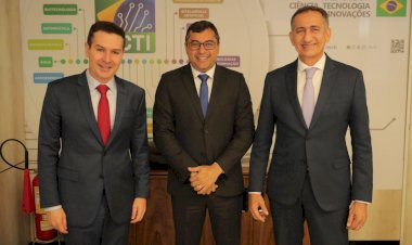 Wilson Lima se reúne com ministros Waldez Góes e Renan Filho para tratar sobre infraestrutura e habitação no Amazonas