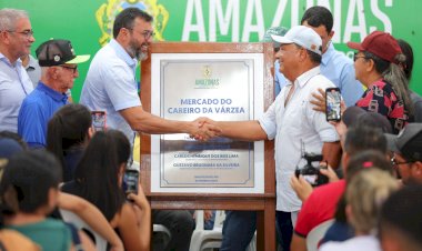 Wilson Lima entrega novo mercado e sistema de água potável no Careiro da Várzea