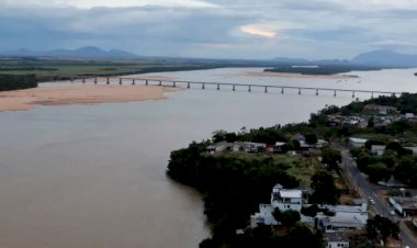 Com novas descidas, o Rio Branco, em Boa Vista (RR), registra cota de -1 cm