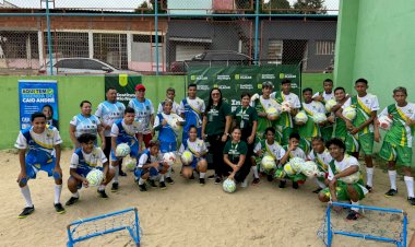 Com emenda parlamentar de Caio André, projetos das zonas norte e leste recebem material esportivo