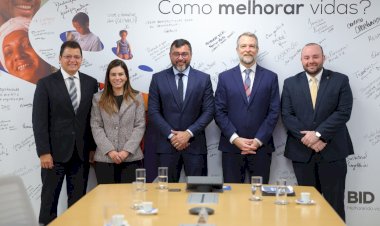 Wilson Lima reúne com BID e reforça compromisso do Estado com obras do Prosai Parintins para levar água tratada à população