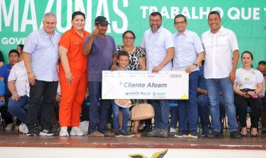 Wilson Lima entrega estádio, anuncia polo do Pelci e leva fomento aos setores social e primário em Presidente Figueiredo