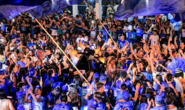 Uma noite para brincar de Boi: Caprichoso festeja terceiro ensaio técnico de arena