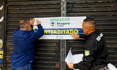 Lojas de assistência técnica de aparelhos celulares são interditadas durante ação da operação RecuperaFone