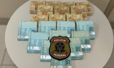 PF apreende dinheiro em espécie no Aeroporto de Flores em Manaus