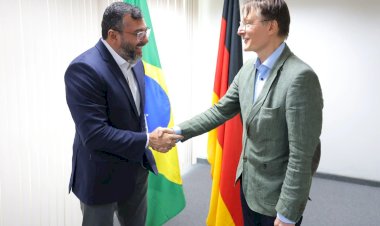 Governador Wilson Lima apresenta projetos sustentáveis do Amazonas em reunião com delegações da Alemanha