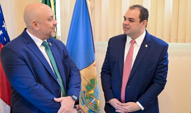 Presidente Roberto Cidade reforça ao novo superintendente da PF no Amazonas a importância do órgão no combate ao tráfico de drogas