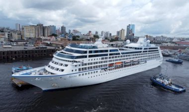 Temporada de Cruzeiro: Primeiro navio do ano chega ao Amazonas trazendo 1,2 mil turistas