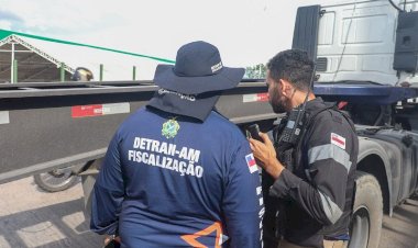 Carga Pesada: Detran-AM flagra caminhões em situações precárias e motoristas de ‘amarelinhos’ sem habilitação