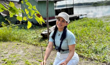 Salão de beleza planta mais de 100 mudas em comunidade ribeirinha no Amazonas
