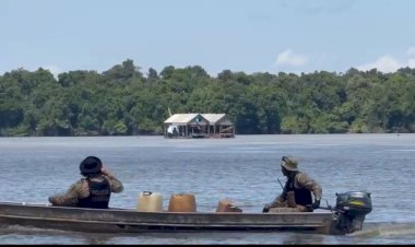 PF, ICMBio e FUNAI desmantelam garimpo ilegal em leitos de rios da Amazônia