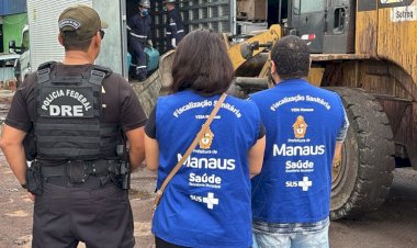 PF incinera 1,4 toneladas de drogas em Manaus