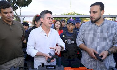 Prefeito David Almeida entrega novos armamentos e coloca Manaus na liderança nacional em segurança municipal