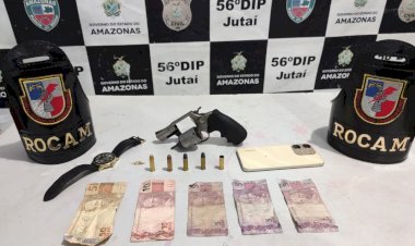 Operação Fronteira Mais Segura: PMAM prende homem por porte ilegal de arma de fogo em Jutaí