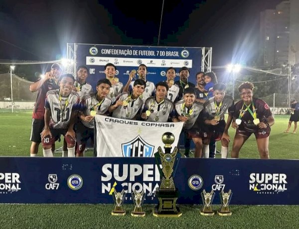 Atletas do Pelci conquistam título no Super Nacional de Base de Fut7