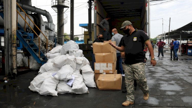 SSP incinera mais de uma tonelada de drogas em Manaus