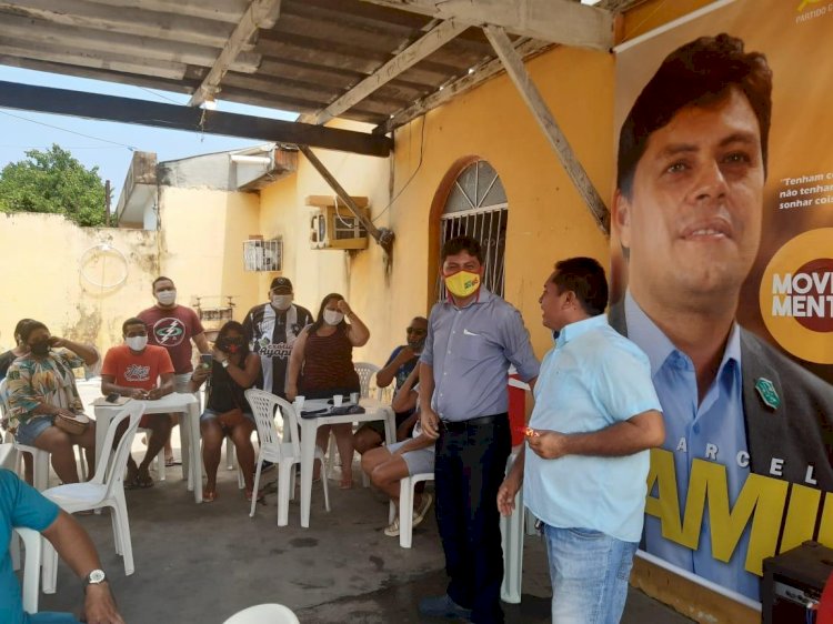 Marcelo Amil inicia campanha visitando comunidades da periferia de Manaus