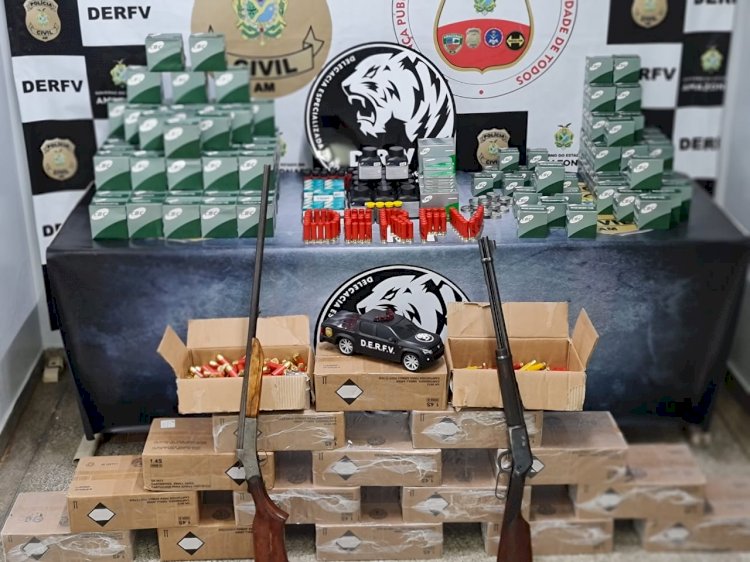 Empresária é presa pela DERFV com mais de 20 mil munições clandestinas