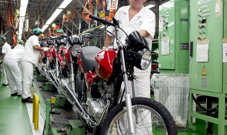 Produção de motocicletas cresce 45% no primeiro semestre de 2021