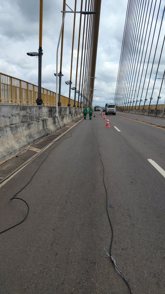 Governo do Amazonas conclui nova iluminação da Ponte Jornalista Phelippe Daou