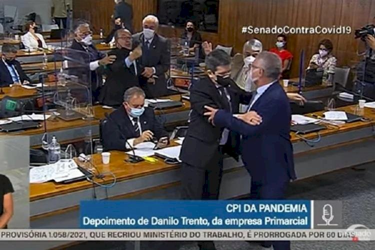 Bate-boca na CPI: Renan Calheiros chama Jorginho Mello de ‘vagabundo’