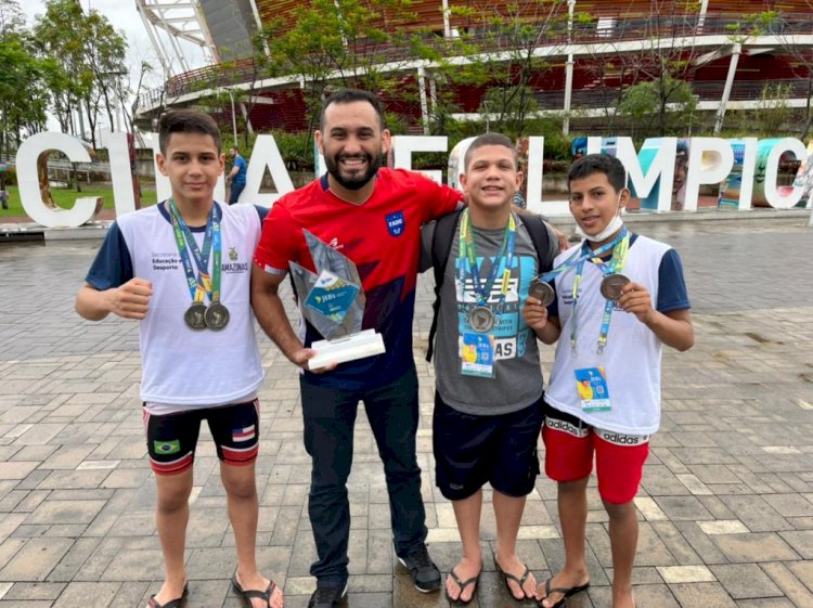 Jogos Escolares: equipe masculina de wrestling é campeã no quadro geral de medalhas, no Rio de Janeiro