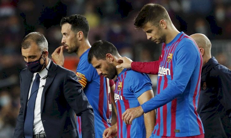 Agüero é afastado por 3 meses pelo Barcelona após avaliação cardíaca