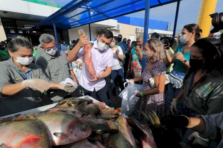 No Viver Melhor, Wilson Lima participa do 'Peixe no Prato Solidário', para atender 2 mil famílias