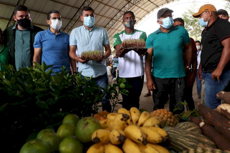 Governador Wilson Lima entrega 4,6 mil mudas e fomento de R$ 150 mil para agricultura familiar em Careiro da Várzea