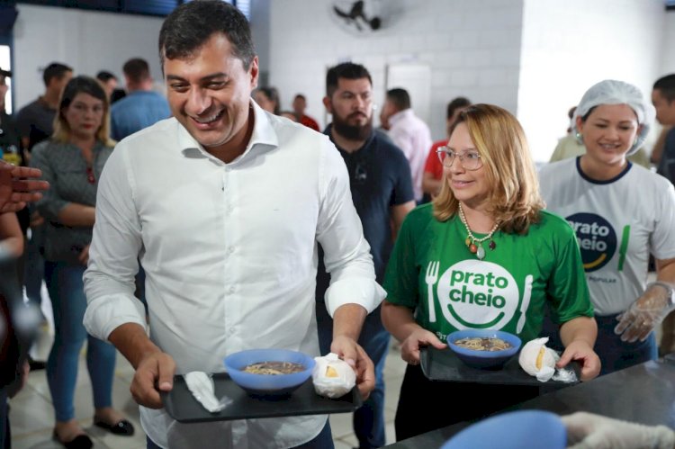 Wilson Lima reinaugura cozinha popular do programa Prato Cheio no bairro Alfredo Nascimento