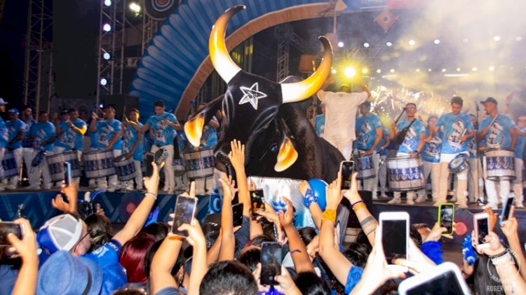 Bar do Boi encerra temporada azul no Sambódromo, em Manaus
